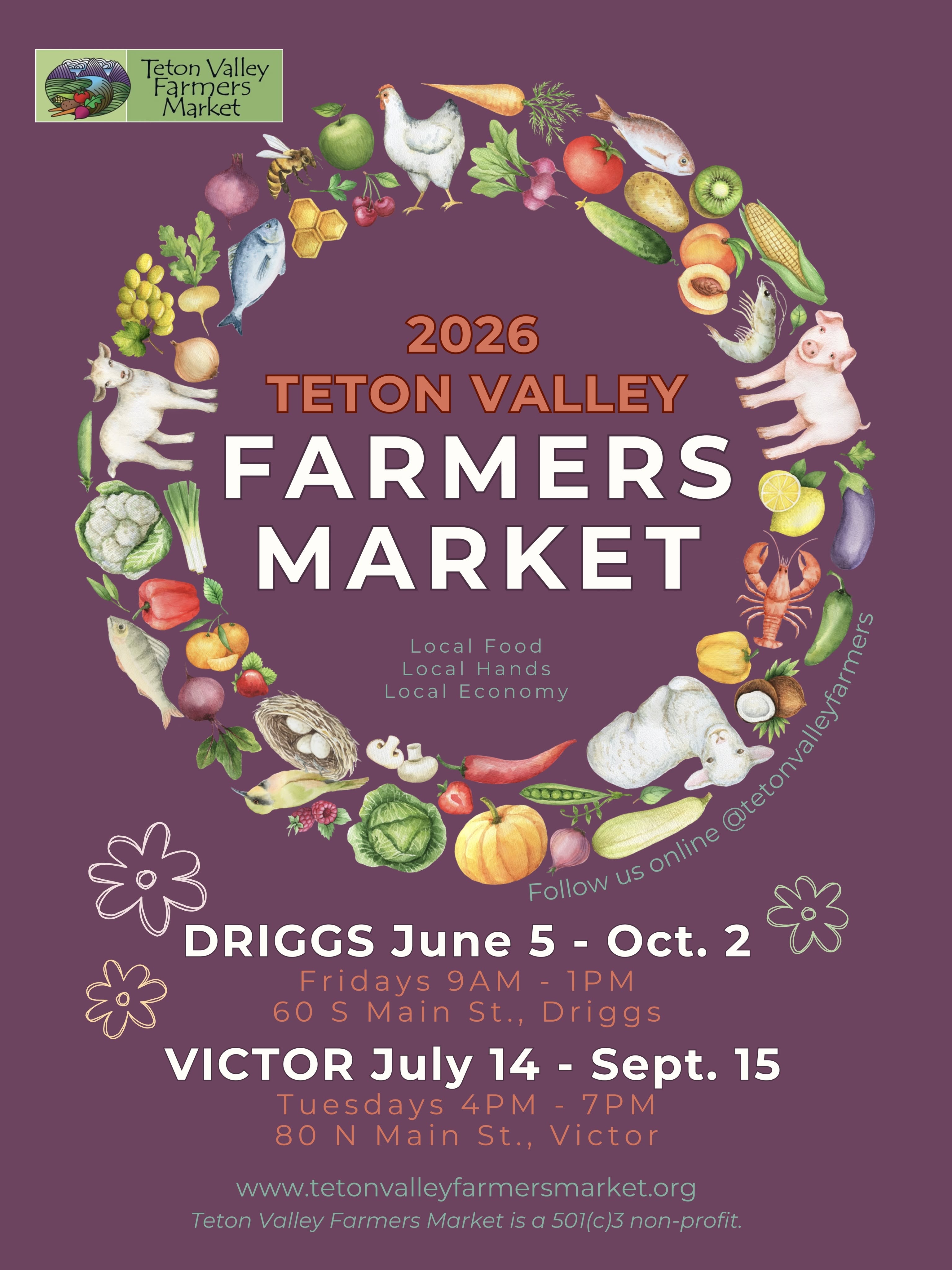 2026 Teton Valley Farmers Market | Victor